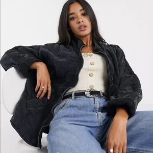 Free People Quilted Dolman Jacket